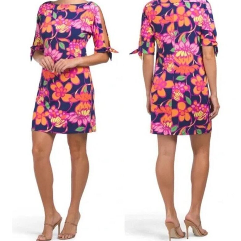 Trina Turk Retro Floral Garden Vinet Dress